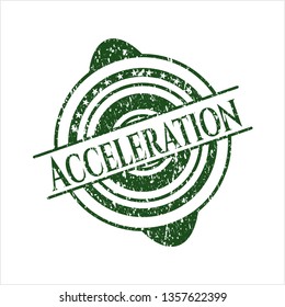 Green Acceleration distress rubber texture