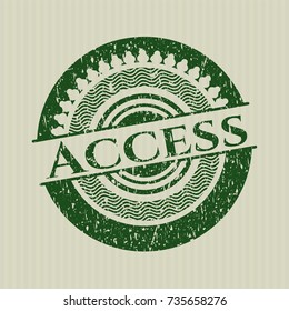 Green Access distressed rubber grunge texture seal