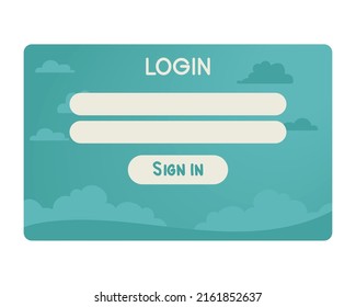 icono de plantilla de inicio de sesión de acceso verde