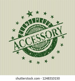 Green Accessory distressed grunge stamp