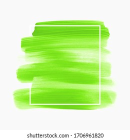 Green acrylic background. Organic creative banner.