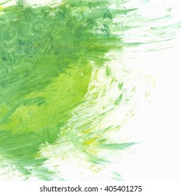 Green Acrylic Paint Background