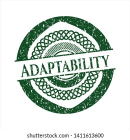 Green Adaptability rubber grunge texture stamp