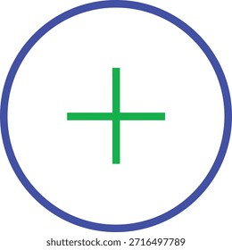 Verde Adicionar ícone de círculo, Arte vetorial