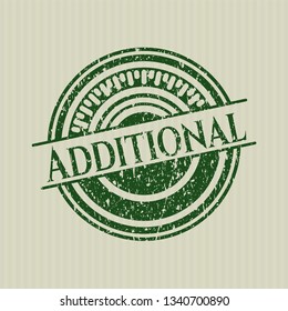 Green Additional distressed rubber stamp