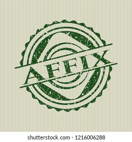 Green Affix with rubber seal texture