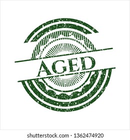 Green Aged rubber grunge texture seal