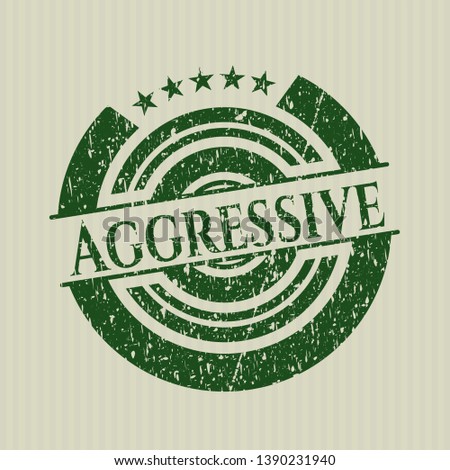 Green Aggressive distress rubber stamp with grunge texture