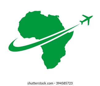 green airport africa map continent image icon