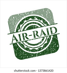Green Air-raid rubber grunge texture seal