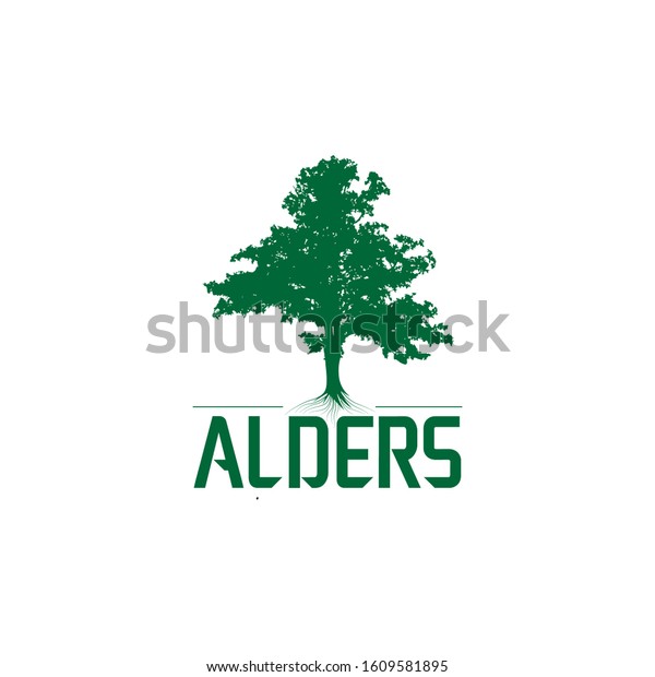 green alders tree logo\
template