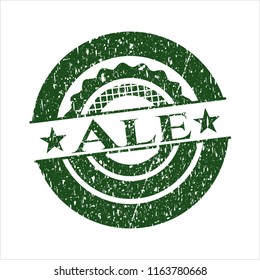 Green Ale rubber grunge stamp