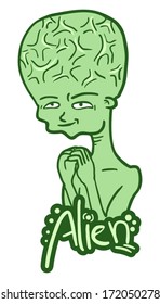 Green alien