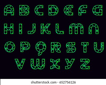 green alphabet