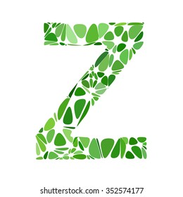Green Alphabet Cell Style, Creative Design Templates