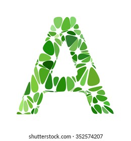 Green Alphabet Cell Style, Creative Design Templates