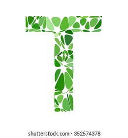 Green Alphabet Cell Style, Creative Design Templates