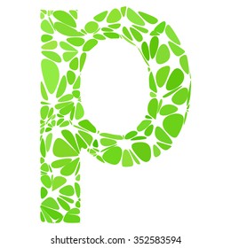 Green Alphabet Cell Style, Creative Design Templates