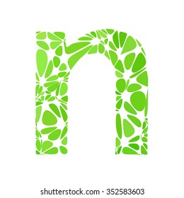 Green Alphabet Cell Style, Creative Design Templates