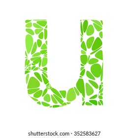 Green Alphabet Cell Style, Creative Design Templates