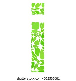 Green Alphabet Cell Style, Creative Design Templates