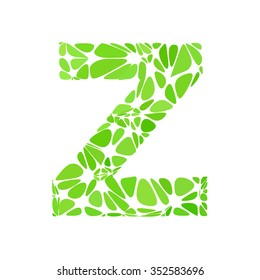 Green Alphabet Cell Style, Creative Design Templates