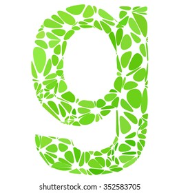 Green Alphabet Cell Style, Creative Design Templates