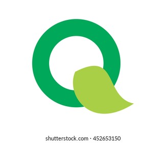 green alphabet Q alphabet typography typeset font image vector icon symbol