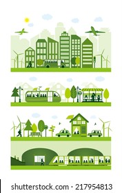 Green alternative energy city