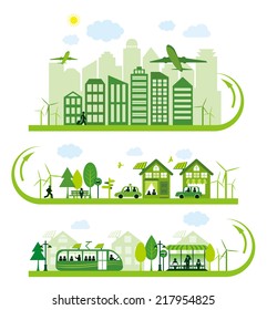 Green alternative energy city
