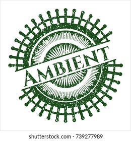 Green Ambient distress grunge stamp