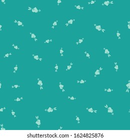 Green Amour symbol with heart and arrow icon isolated seamless pattern on green background. Love sign. Valentines symbol.  Vector Illustration