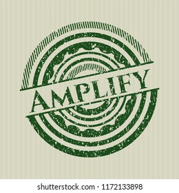 Green Amplify grunge stamp