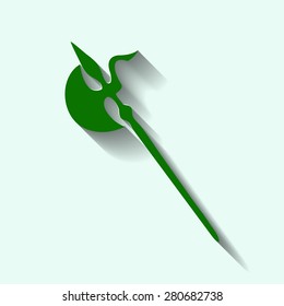 green Ancient Weapon Tool Equipment. icon 