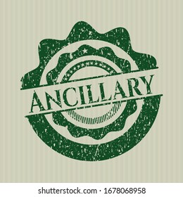 Green Ancillary distressed rubber grunge seal