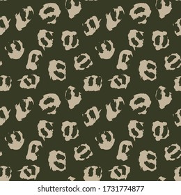 Green Animal Leopard Seamless Pattern Background for fashion textiles, graphics and crafts