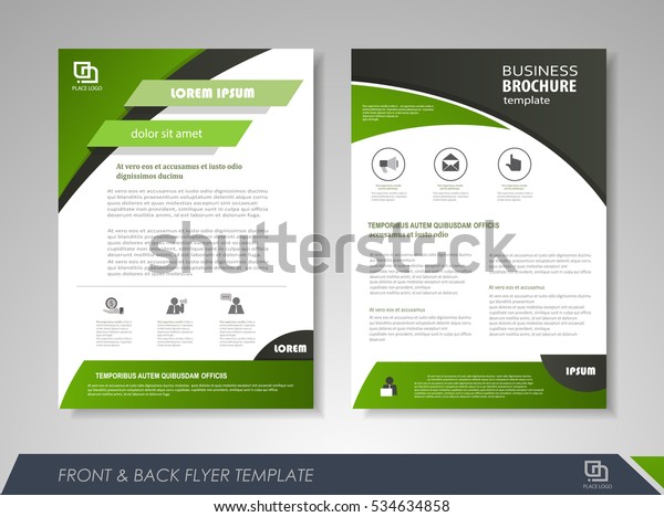 Green Annual Report Brochure Flyer Design Template Leaflet Cover