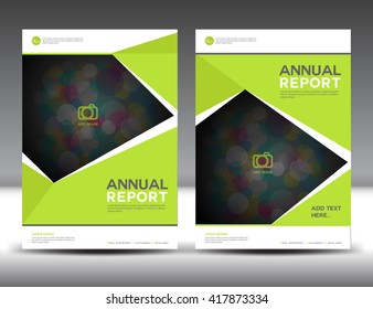 Green annual report Leaflet Brochure Flyer template A4 size design, polygon background,brochure flyer ,cover design, portfolio,Leaflet, presentation, book, booklet, catalogs