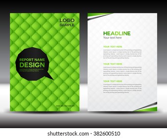 Green Annual report Vector illustration, cover design, brochure flyer, template design,Leaflet, polygon background, booklet, booklet , magazine ads