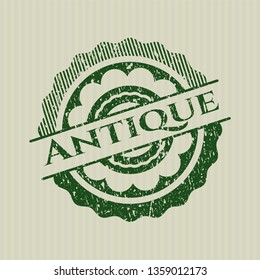 Green Antique grunge stamp