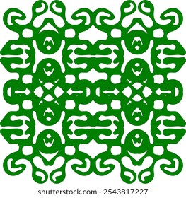 Green antique seamless pattern for cloth design