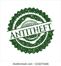 Green Antitheft distress rubber grunge seal