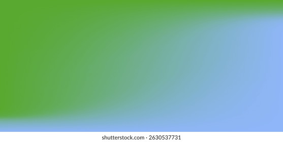 Green Apple and Blue Abstract gradient background. Vector Illustration. Gradient Mesh.