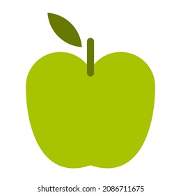 green apple clip art vector illustration