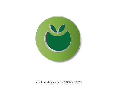 Green apple icon