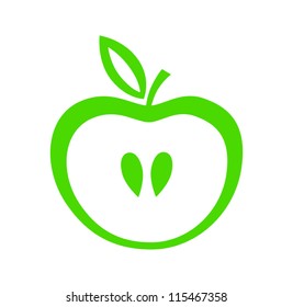 Green apple icon
