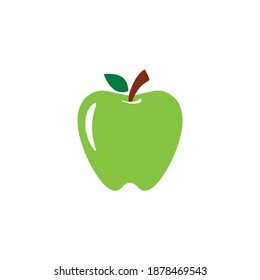 green apple icon symbol sign vector