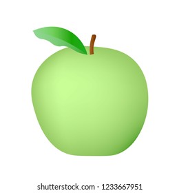 Green apple icon vector