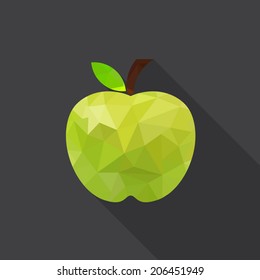 Green apple icon - Vector