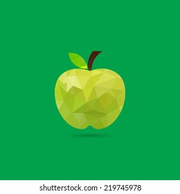 Green apple icon - Vector